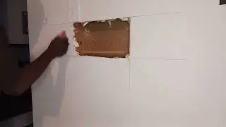 How to do Drywall repair with the ATLANTA HANDYMAN. pt 2