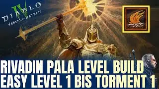 Diablo IV: RIVADIN Pala Build Season 11! Easy Leveling - Torment 1!