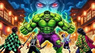 What If HULK Entered The DEMON SLAYER Universe?
