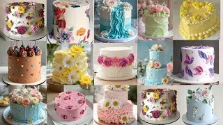 Buttercream Cake Decorating/Simple Cake Design/Cake Design for birthday/Cake Design/Birthday Cake