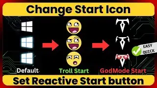 😲Change Start button to any image you want | Set reactive start button | Windows (Safe/Tested) ✅