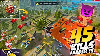45 KILLS 🔥 99% Headshot Rate 🎯 Solo VS Squad Rank OP Fastest Rush Gameplay 😱 - Neel Gaming