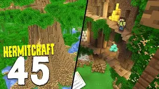 HermitCraft 7: 45 | MAKING A BASE IN THE TREE