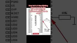 Sony 6 time blinking solutions BD9397EFV ic 100% ok #sonytv #6timeblinking#shorts #ledtv