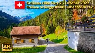 15km circular hike from Br&uuml;lisau Part 2 (Br&uuml;lisau to Plattenb&ouml;deli Pt 2)  | October 2022【4K】