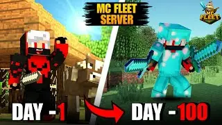 I Survived 100 Days in McFleet Server in Minecraft