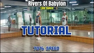 Tutorial Rivers of Babylon | Line Dance | Slow Music + Mirror | Dance Fitness with An Le cover