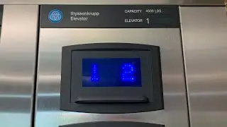 Brand New Glass Thyssenkrupp Hydraulic Elevator at the Virginia Western Community College