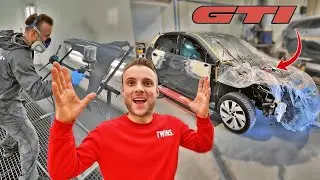 &iexcl;Restaurando el Volkswagen Golf 8 GTI m&aacute;s barato con da&ntilde;os! | EP 6