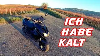🥶 Bei 1°C Roller fahren / Roller Vlog | Aerox