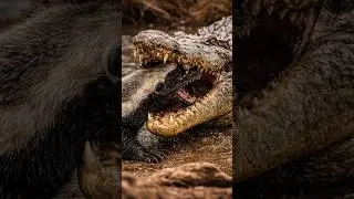 Honey Badger vs Crocodile | Fearless Fight at the Waterhole