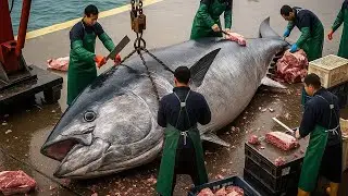 900lb Giant Bluefin Tuna Cut with Surgical Precision &ndash; No Meat Wasted!
