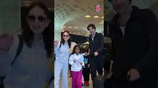 Sunny Leone With Husband And Kids Jets Off In Style At Mumbai Airport