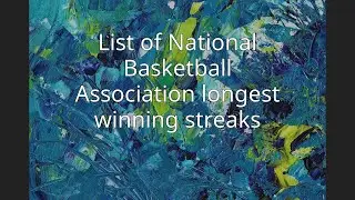List of National Basketball Association longest winning streaks