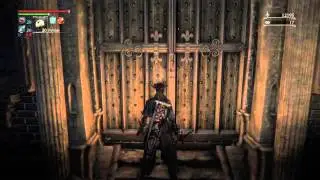 Bloodborne password door in Cathedral Ward to the Forbidden Woods