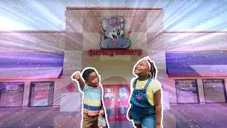 Family Fun Time at Chuck E  Cheese: Indoor Rides & Arcade Games with Evania and Evan