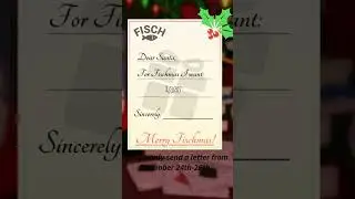 How the Santa Letter Works in Roblox Fisch 🎅📩 #roblox #shorts