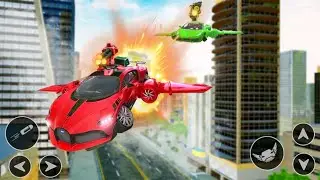 flying car shooting Game :New war Games 2021 gameplay