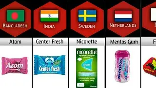 Chewing Gum From Different Countries
