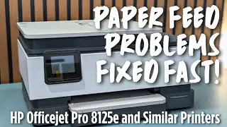 Fix Paper Jam & Paper Feed Problems on HP OfficeJet 8125e / 8135 / 9130 Printer (Step-by-Step Guide)