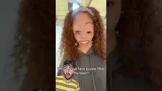 Trying Tiktok Filters 🤣 122 | face puzzle filter 😝 #shorts