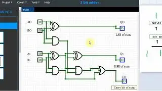 Video 5 - Creating a two bit adder using digital logic