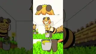 #Minecraft Someone save bees from Alex #minecraft