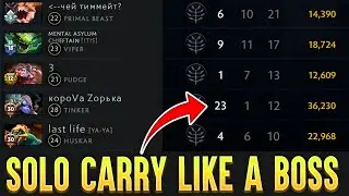 How To Solo Carry Your Team As Tinker - Like A Boss Dota 2