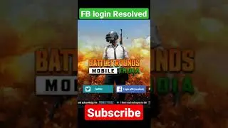 Bgmi Facebook Login successful🔥Failed To Log In Please Try Again Bgmi Login problem facebook