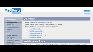 How to install Macports on mac
