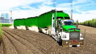 TRIPLE Remolque De Caña Kenworth T800 No Puede Con (90) Ats Mods 1.48