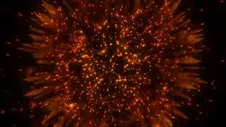 fire particle explotion [black screen template | no copyright | 4k |