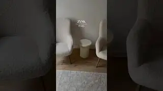 JSYK Home Haul Part I . Armchair: HUNDESTED off-white / Table: LYDUM #aesthetic #jysk #homedecor