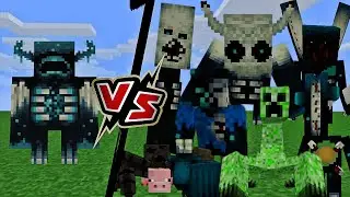 Warden VS Mutant Mobs Minecraft Mob Battle #minecraft #battle