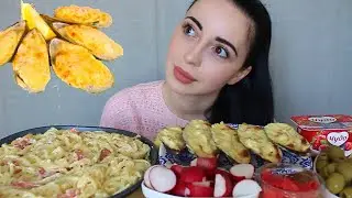 ЭКЗАМЕНЫ В УНИВЕРЕ / Мидии и Паста 🍝/ Мукбанк/ Ayka Emilly