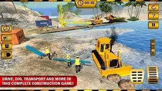 River Road Bridge Construction Android Gameplay