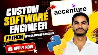 Accenture Hiring Custom Software Engineer (Python) | Freshers | Hyderabad | Python Developer | Apply
