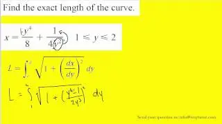 Find the exact length of the curve.