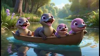 Five Little Platypuses Paddle Paddle Paddle | Underwater Adventure & Animal Song