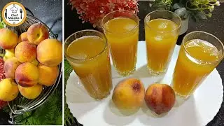 Aroo ka sharbat recipe | Aroo ka juice banane ka tarika | summer refreshing drink | Peach Juice