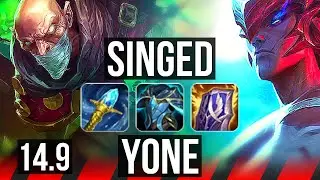 SINGED vs YONE (TOP) | 1500+ games, 6/4/15 | KR Master | 14.9