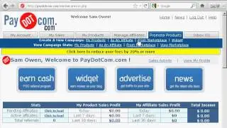 How To Register For A Paydotcom Account and Find Products to Promote