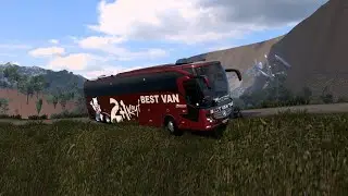Overload Bus Journey Most Dangerous Road  In The World PART #008 Euro Truck Simulator 2