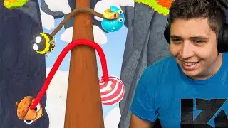 EGYSZERRE KÉT GOLYÓVAL?! 🌰 Fling to the Finish 🐝 JátékPÁRBAJ S4E12