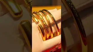 Each piece of custom-made gold jewelry is a classic design.Gold #shorts #trending #gold #viralvideo