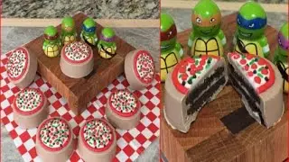 Oreo Pizza TMNT Party Candy Favors(How To)