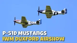 P-51D Miss Helen and Jersey Jerk &bull; IWM Duxford - Battle of Britain Airshow 2024