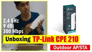 Unboxing TP-Link CPE 210 - Access Point Murah #rumahan #kos