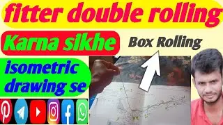 Piping isometric drawing double rolling horizontal and vertical drawing || bending wire