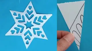 Paper snowflake #How to make easy paper snowflakes #christmas decoration ideas#part309